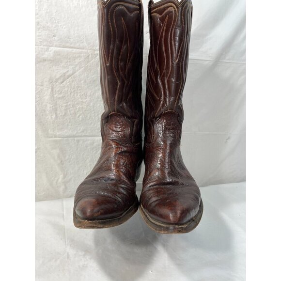 Vintage Acme Thunderbird Cowboy Boots Brown Men Size 9 - Picture 9 of 15